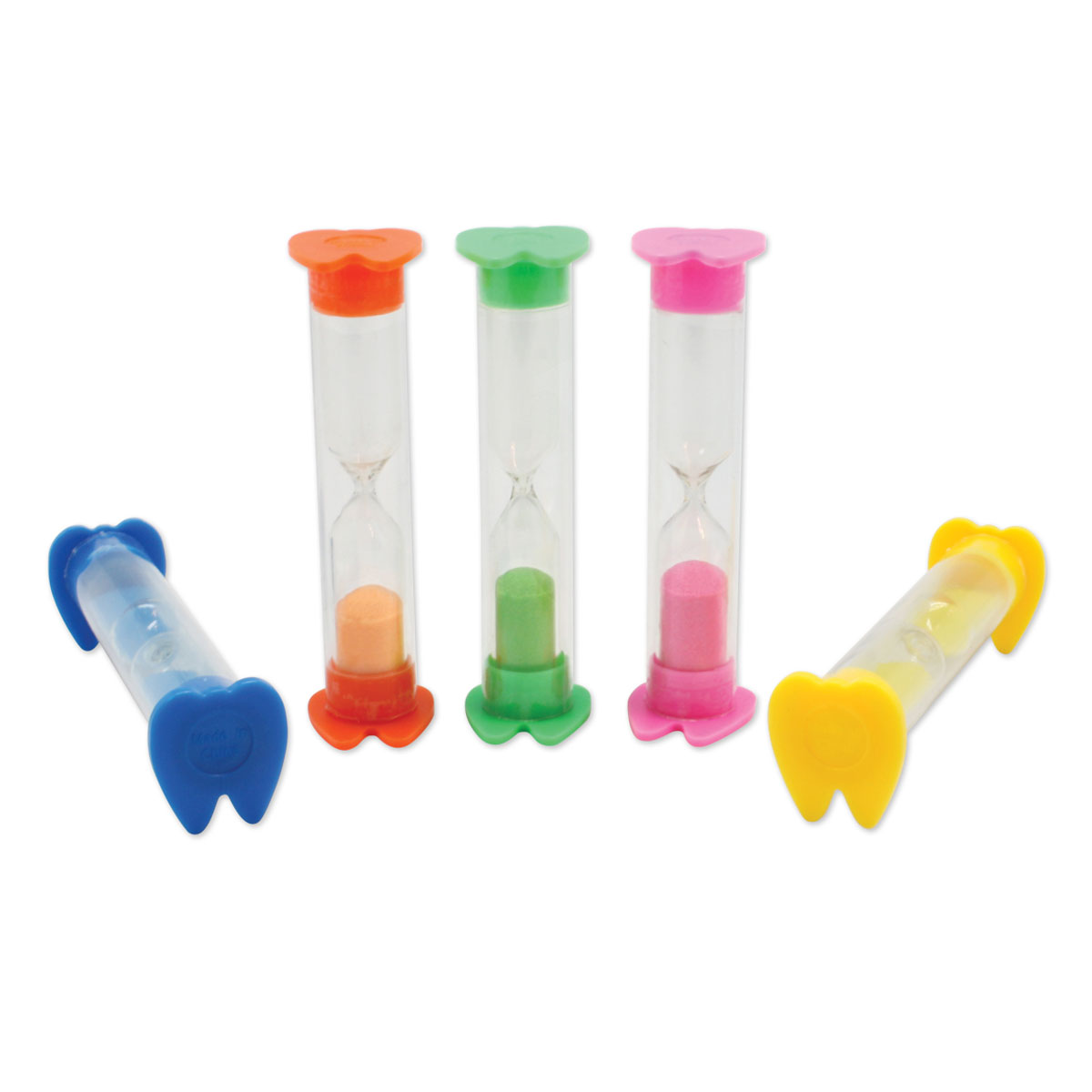 Assorted 2 Minute Tooth Shaped Sand Timer