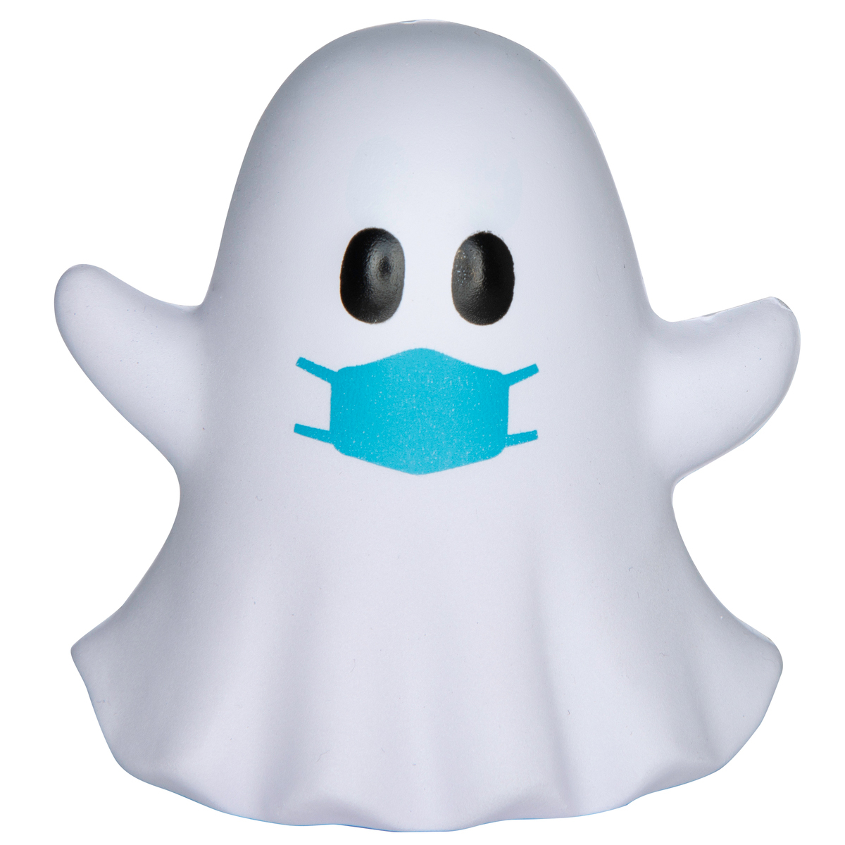 White PPE Ghost Emoji Stress Reliever