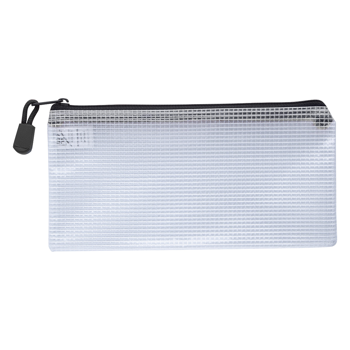 Black Clear Zippered Pencil Pouch