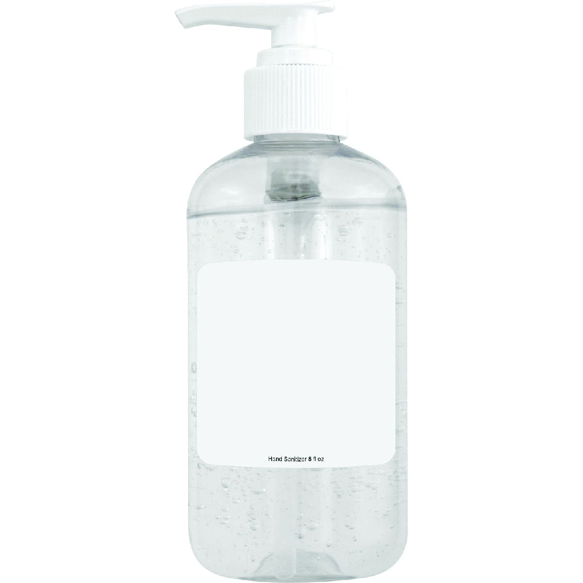 Clear Pump Hand Sanitizer 8 oz 