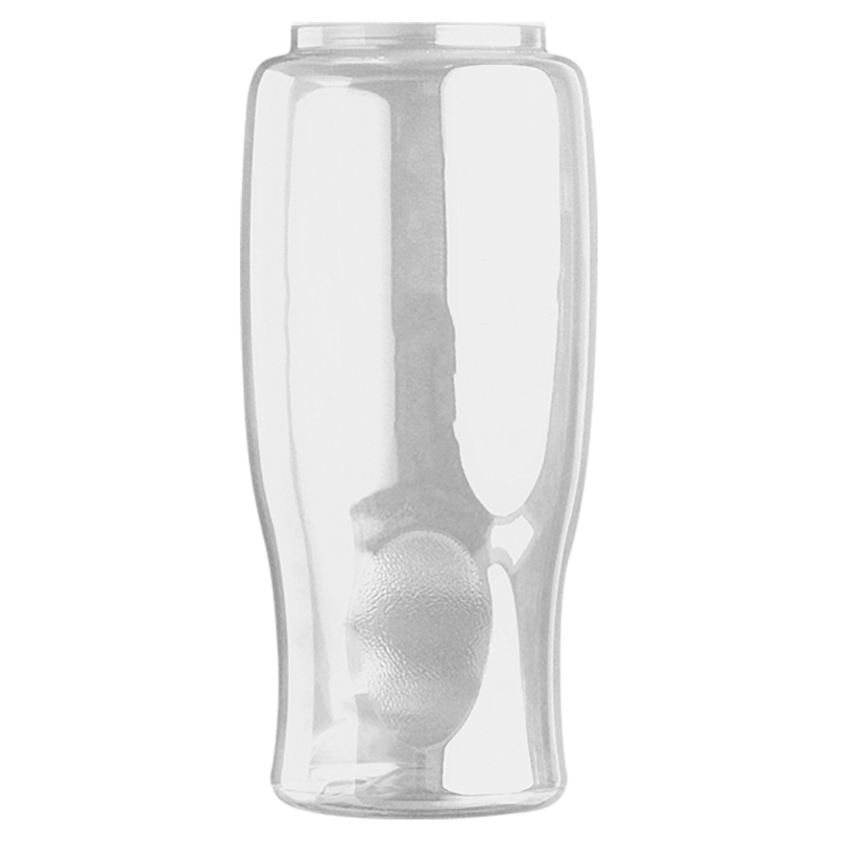 Clear Poly-Pure Bottle with Flip Straw Lid 27 oz