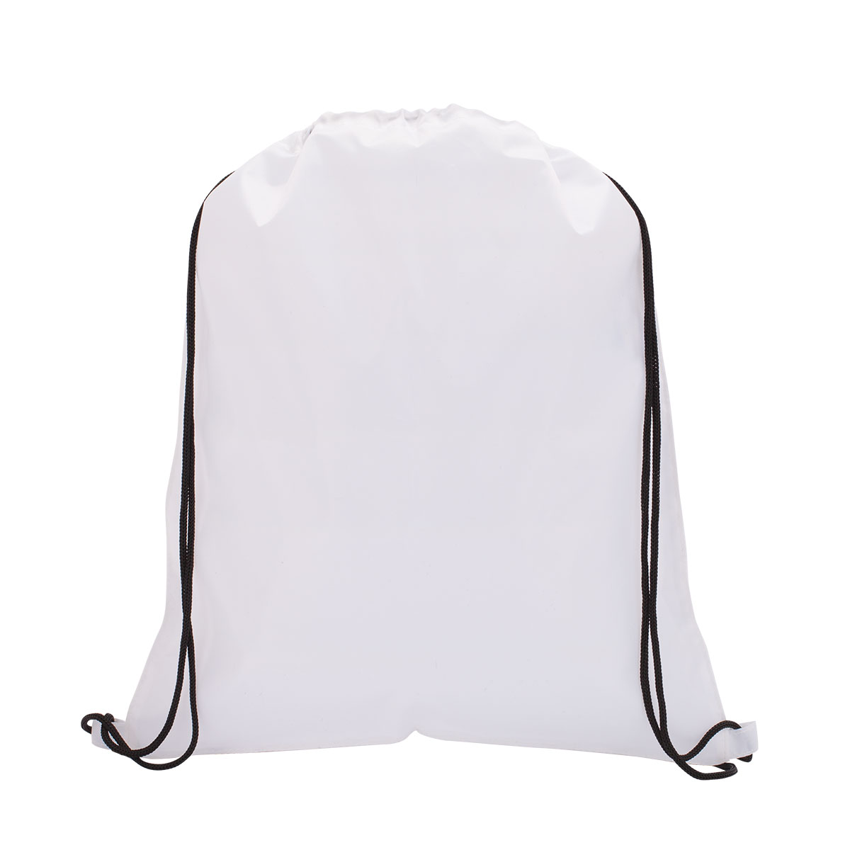 White Dye-Sublimated Drawstring Backpack
