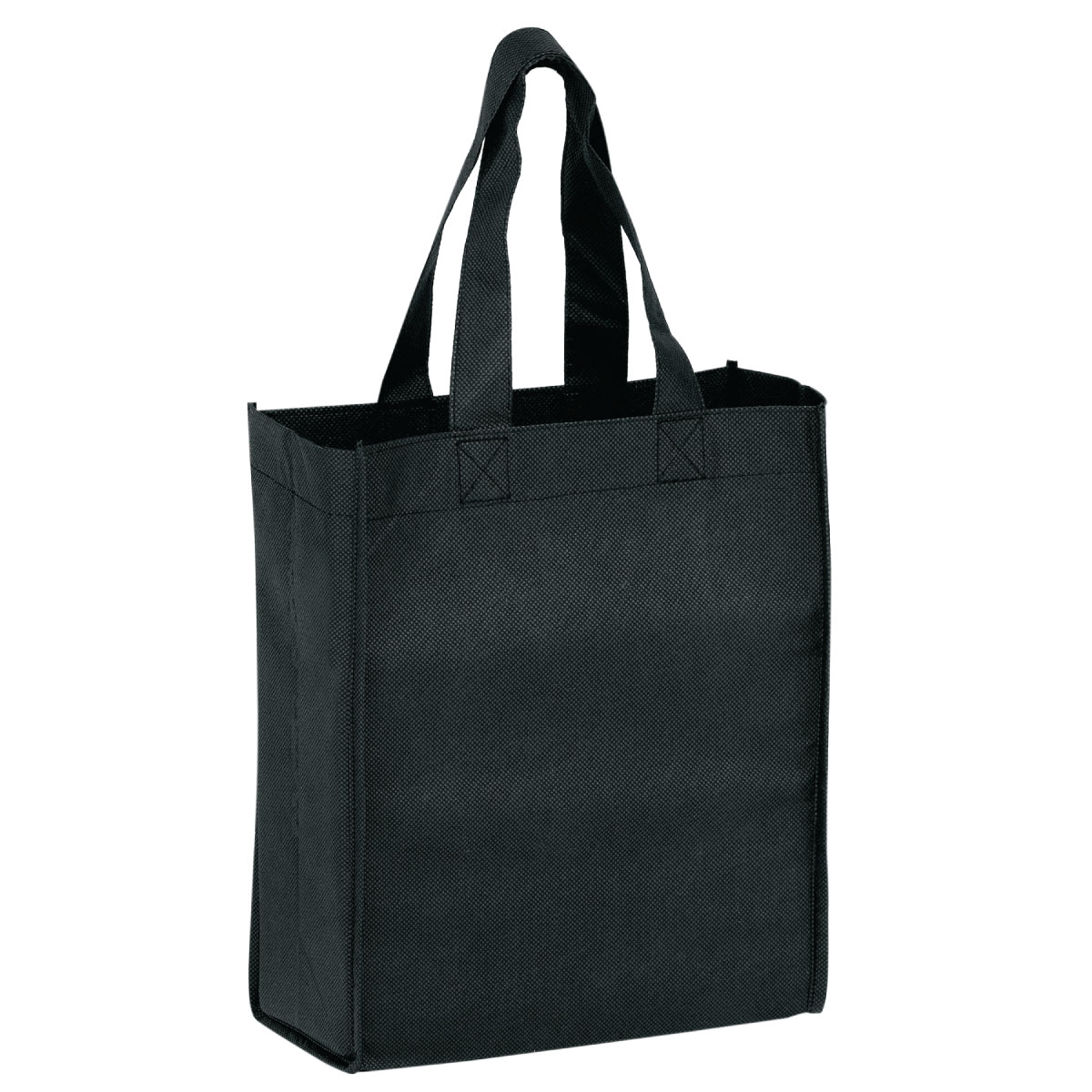 Black Recession Buster Non-Woven Tote Bag (8"x5"x10") - Full Color