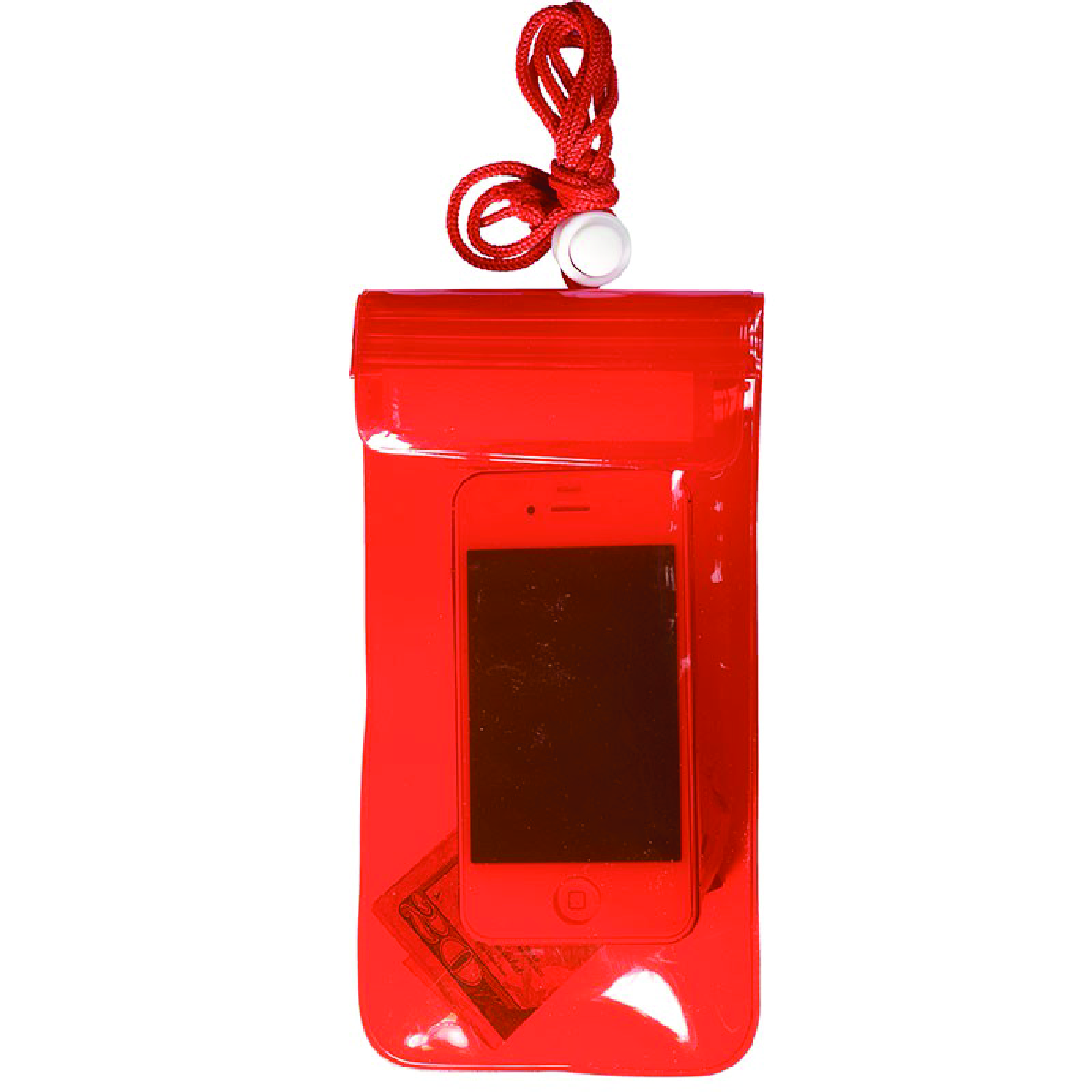 Translucent Red Water Resistant Bag