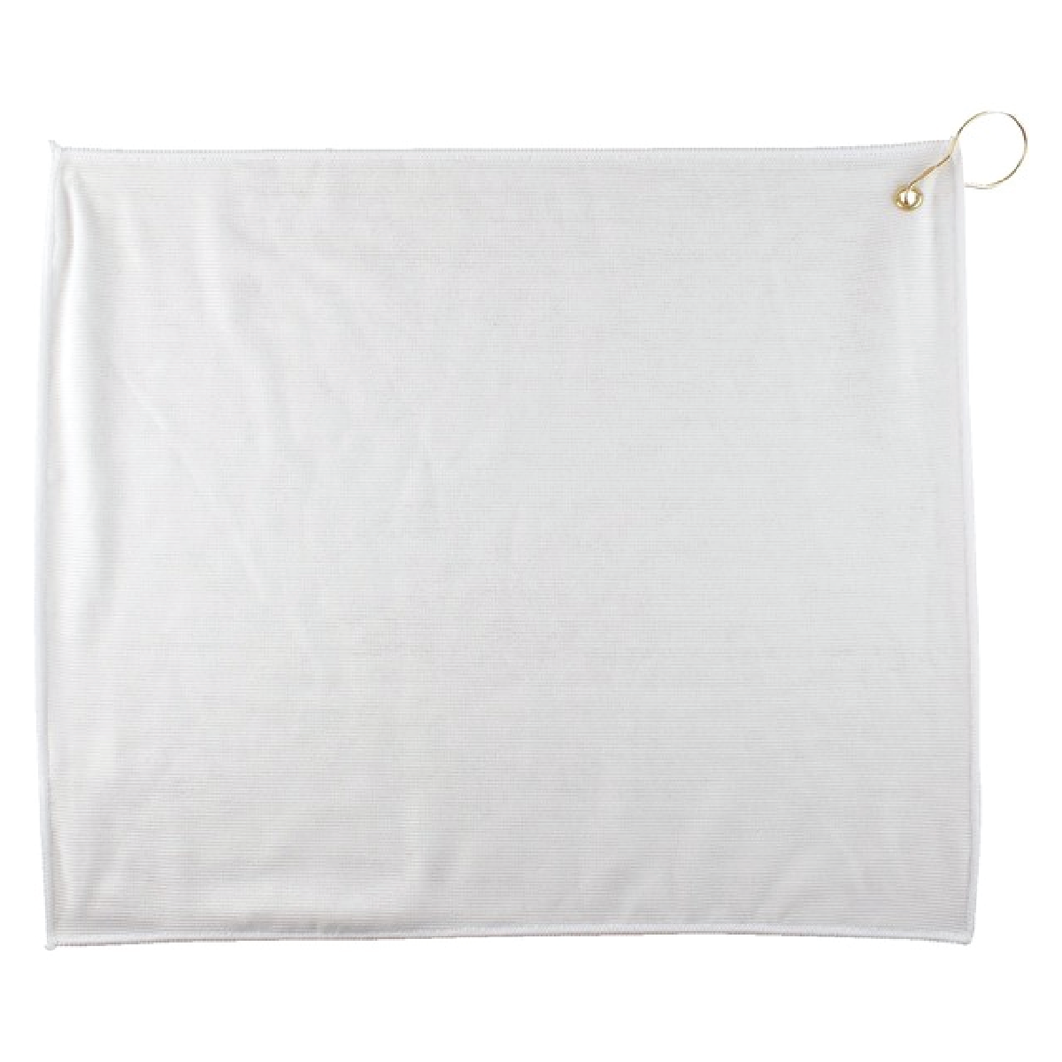 White 15" x 18" Full Color Polyester White Golf Towel