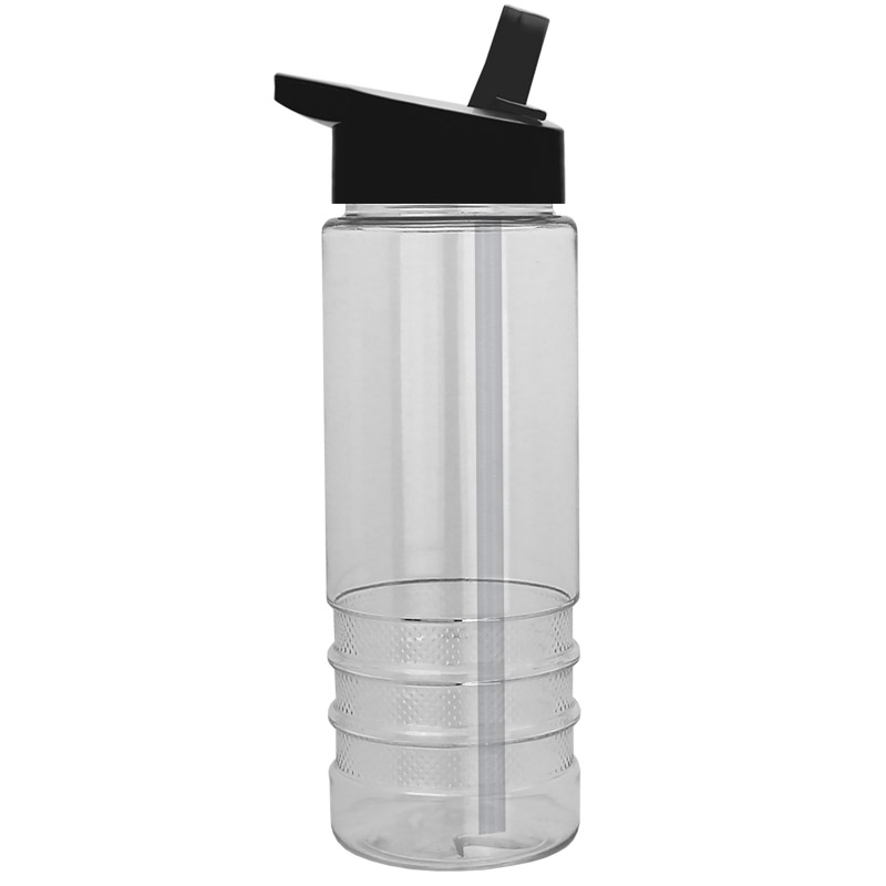 Clear Salute Tritan Flip Straw Water Bottle (24 oz)