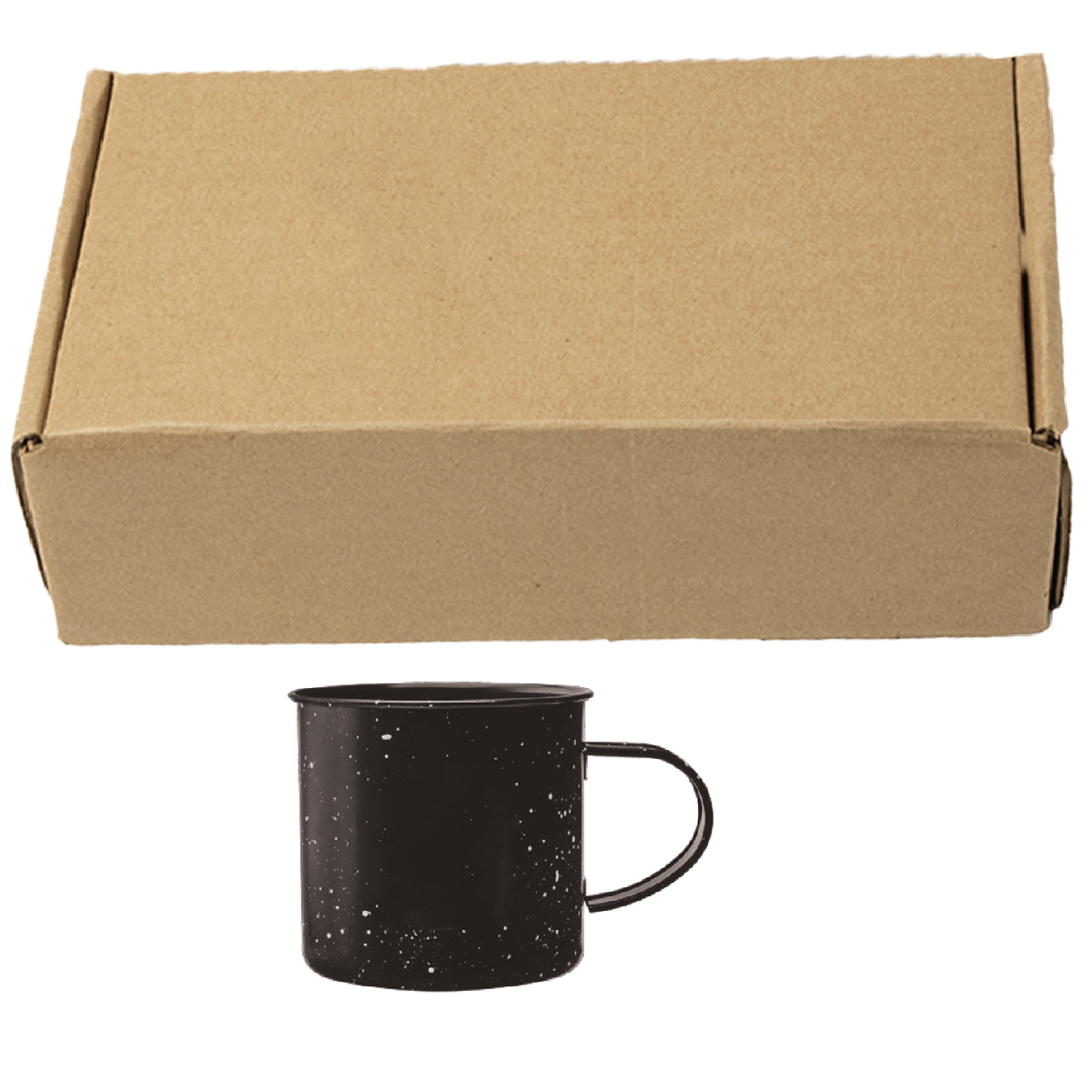 Black Speckle-It™ Camping Mugs Gift Box Set 16 oz