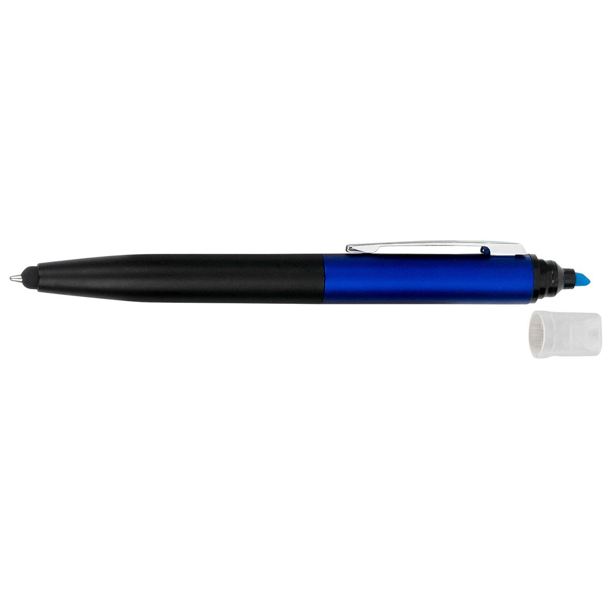Blue Metallic Highlighter Stylus Pen