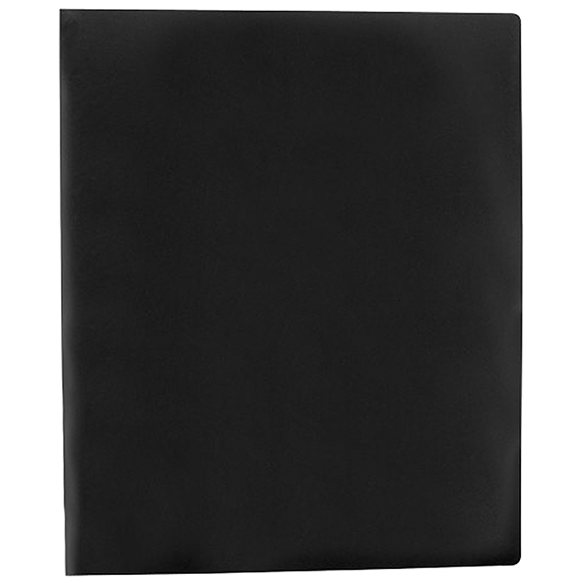 Black 2 Pocket Polypropylene Folder