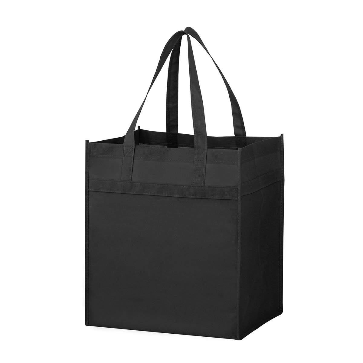 Black Y2K Grocery Bag with Insert (13”W x 10”G x 15”H)