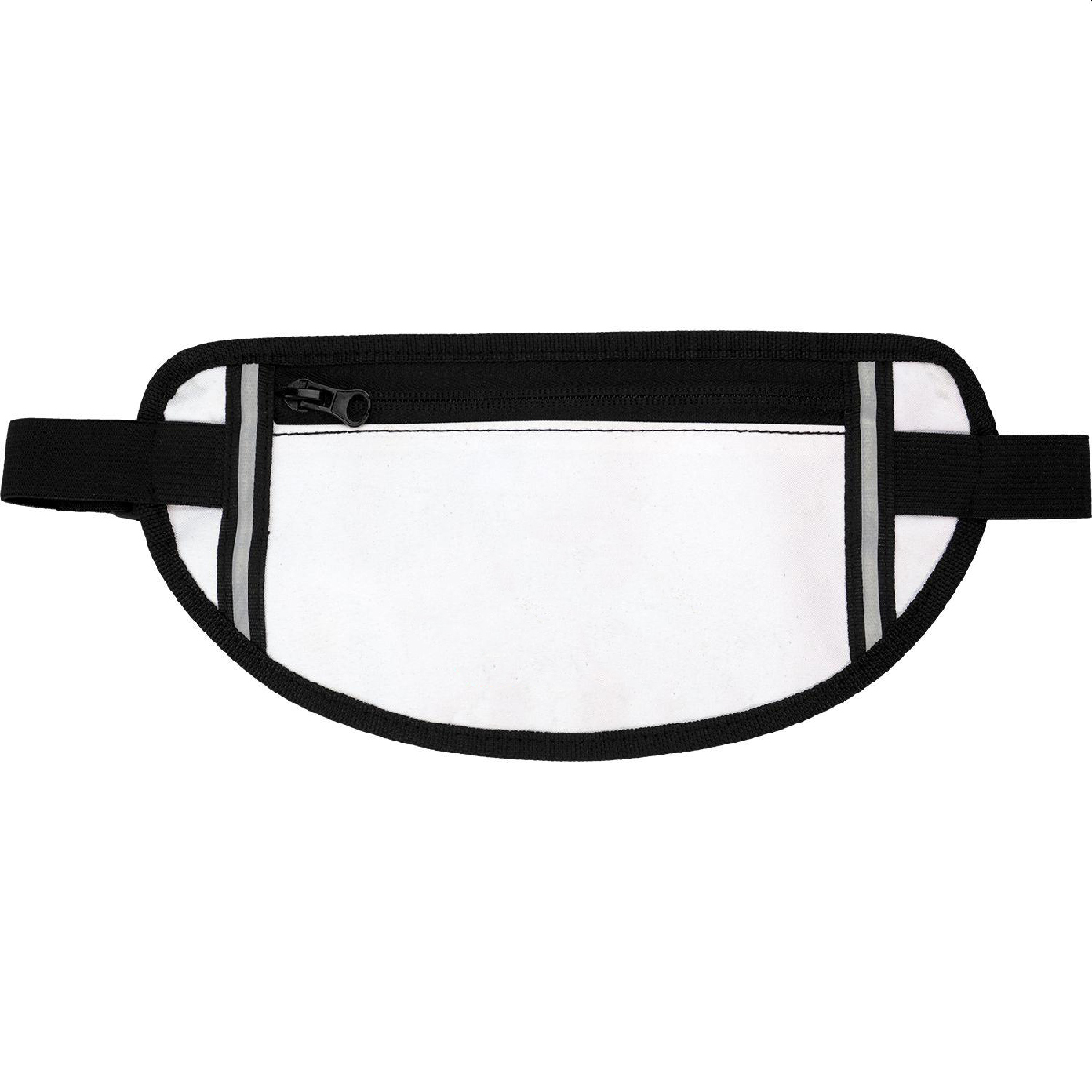 White Full Color Reflective Fanny Pack