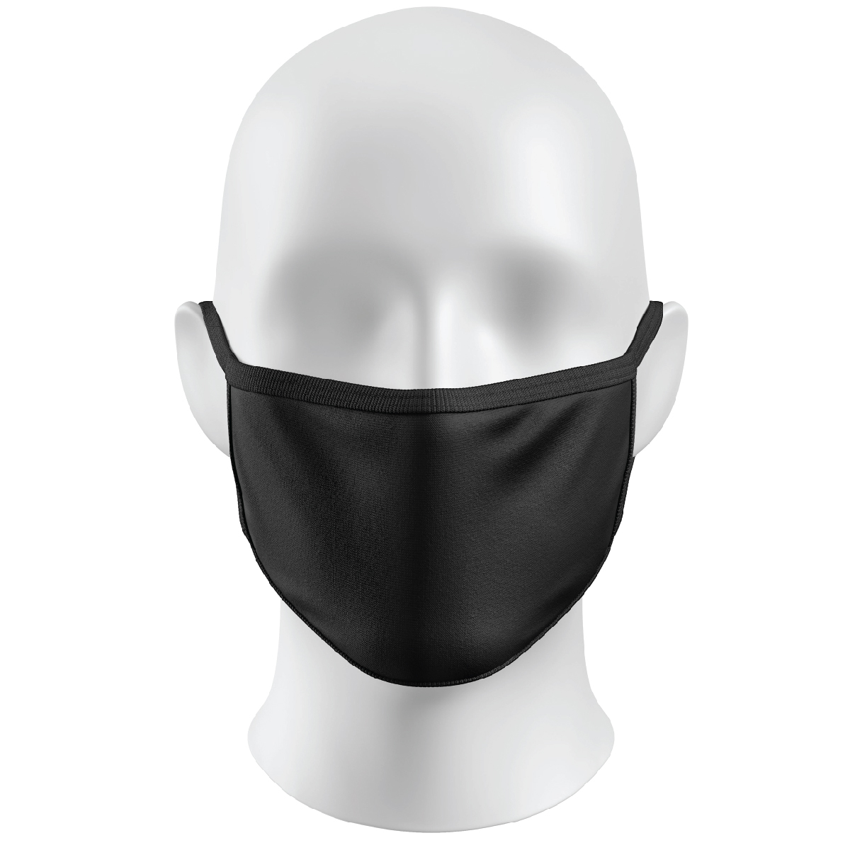 Black Brooklyn Mask 2 Ply Full Color Sublimation