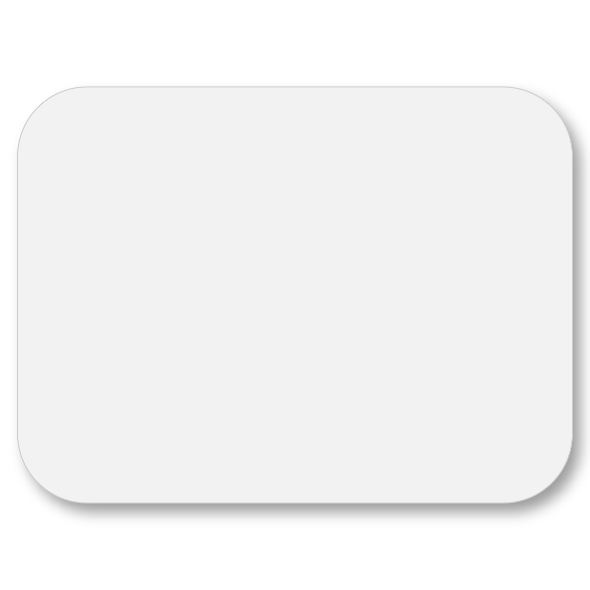 White 6" x 8" Hard Surface Mouse Pad 1/8" Foam