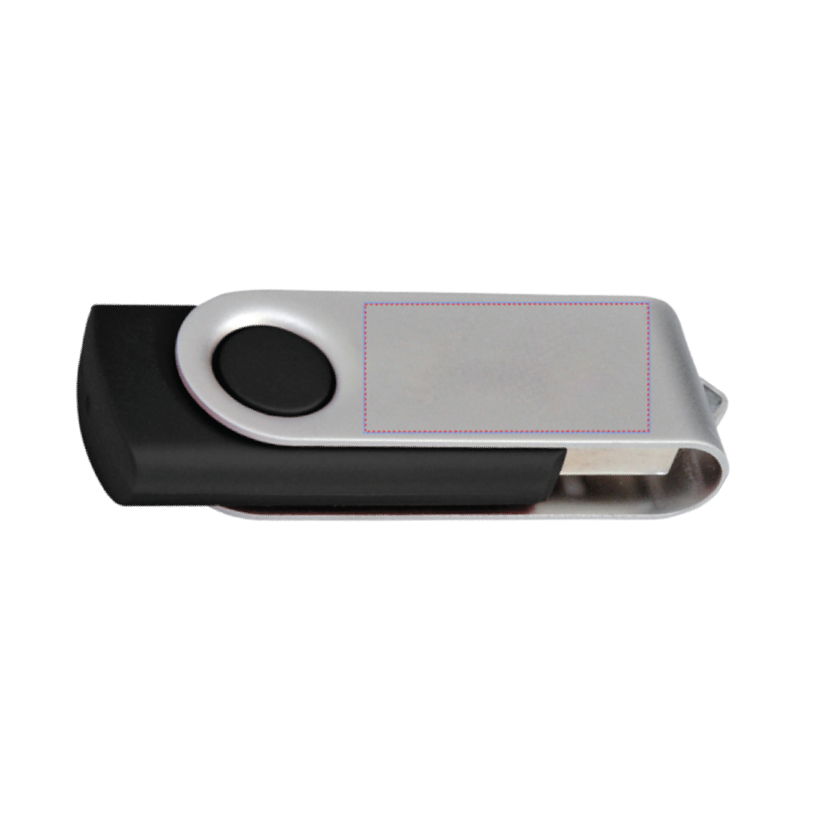 Silver/Black 256 MB Folding USB 2.0 Flash Drive 