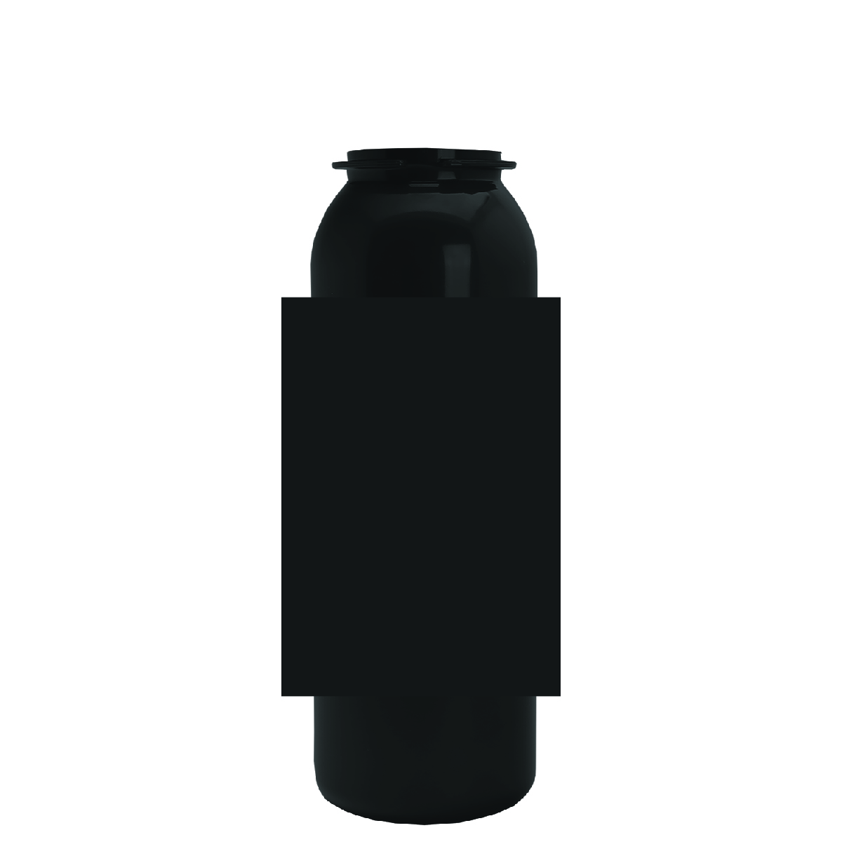 Metallic Black Terrain Metalike Bottle -Drink-Thru Lid (24 oz)