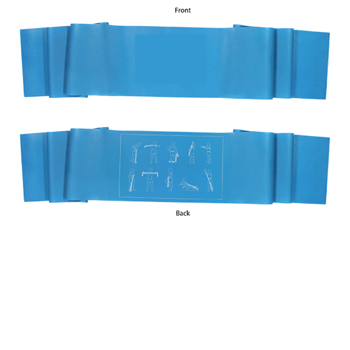 Bright Blue Exercise Stretch Band