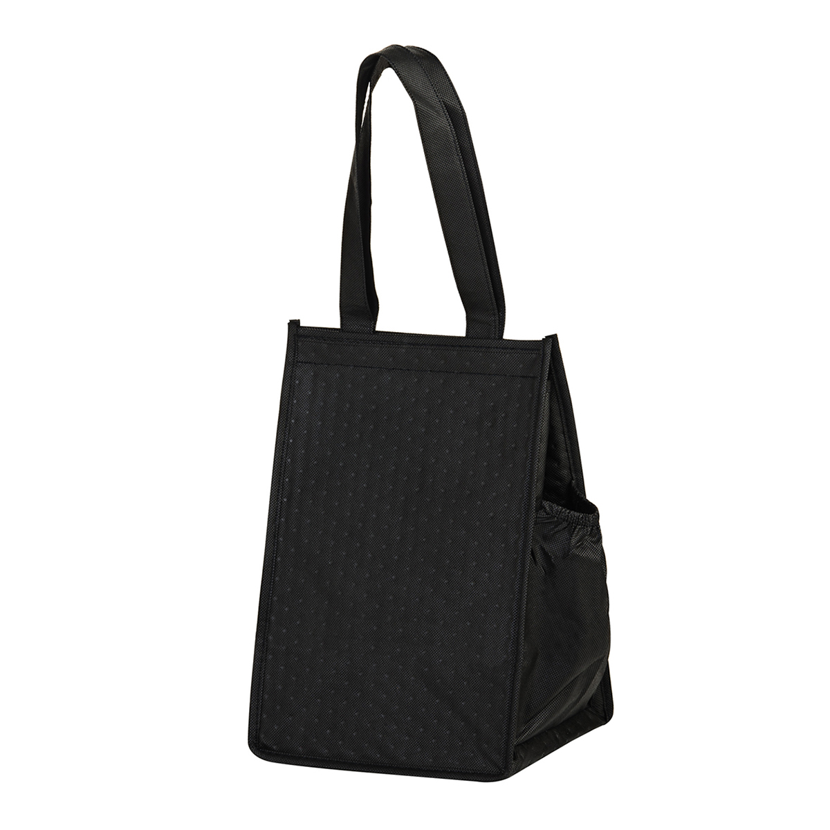 Black Insulated Lunch Bag (8"W x 7"G x 12"H)