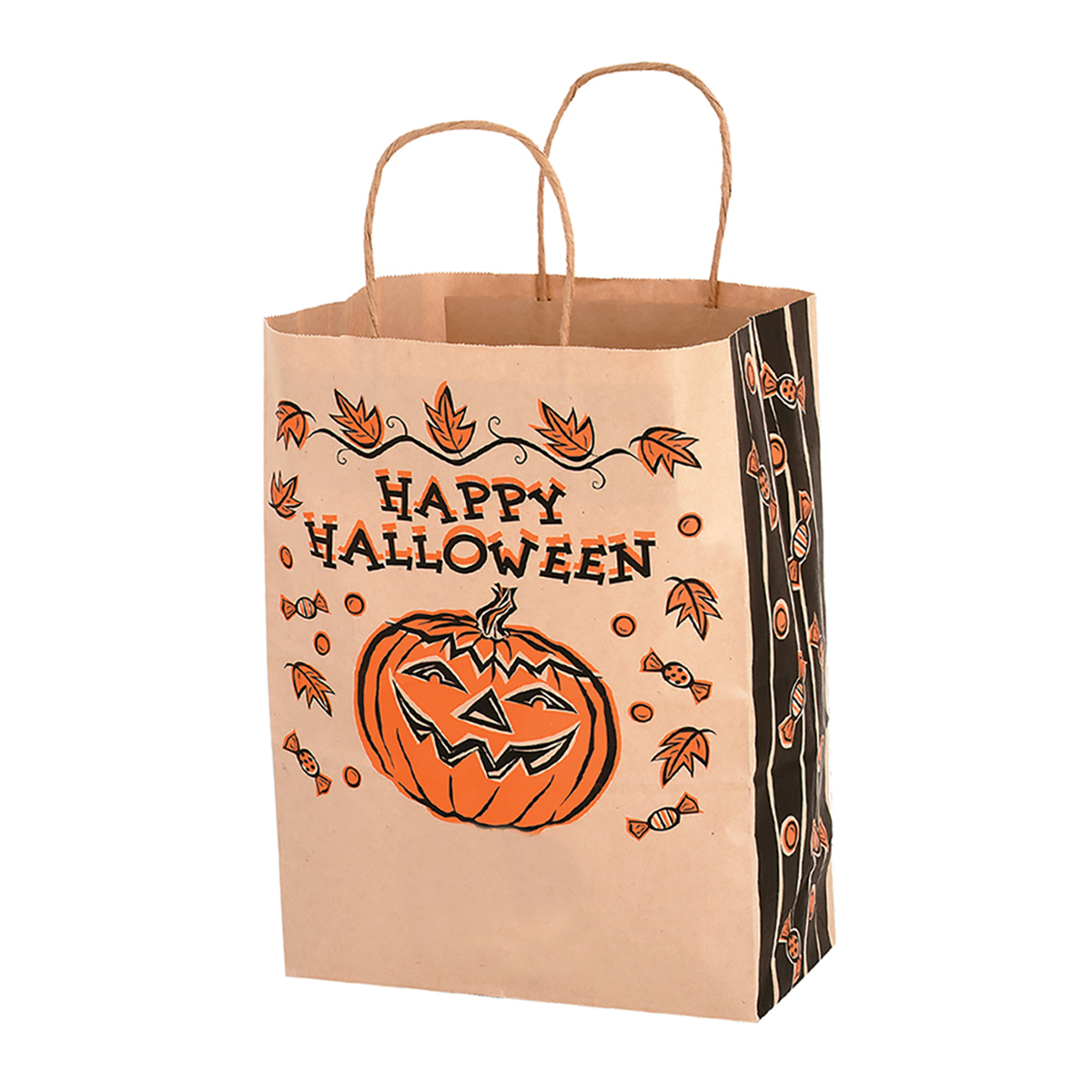 Natural Kraft Halloween Stock Design Natural Kraft Shopper Bag 