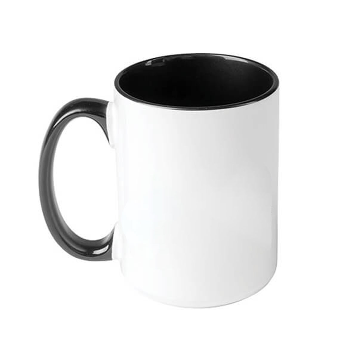 White/Black 15oz Traditional Coffee Mug