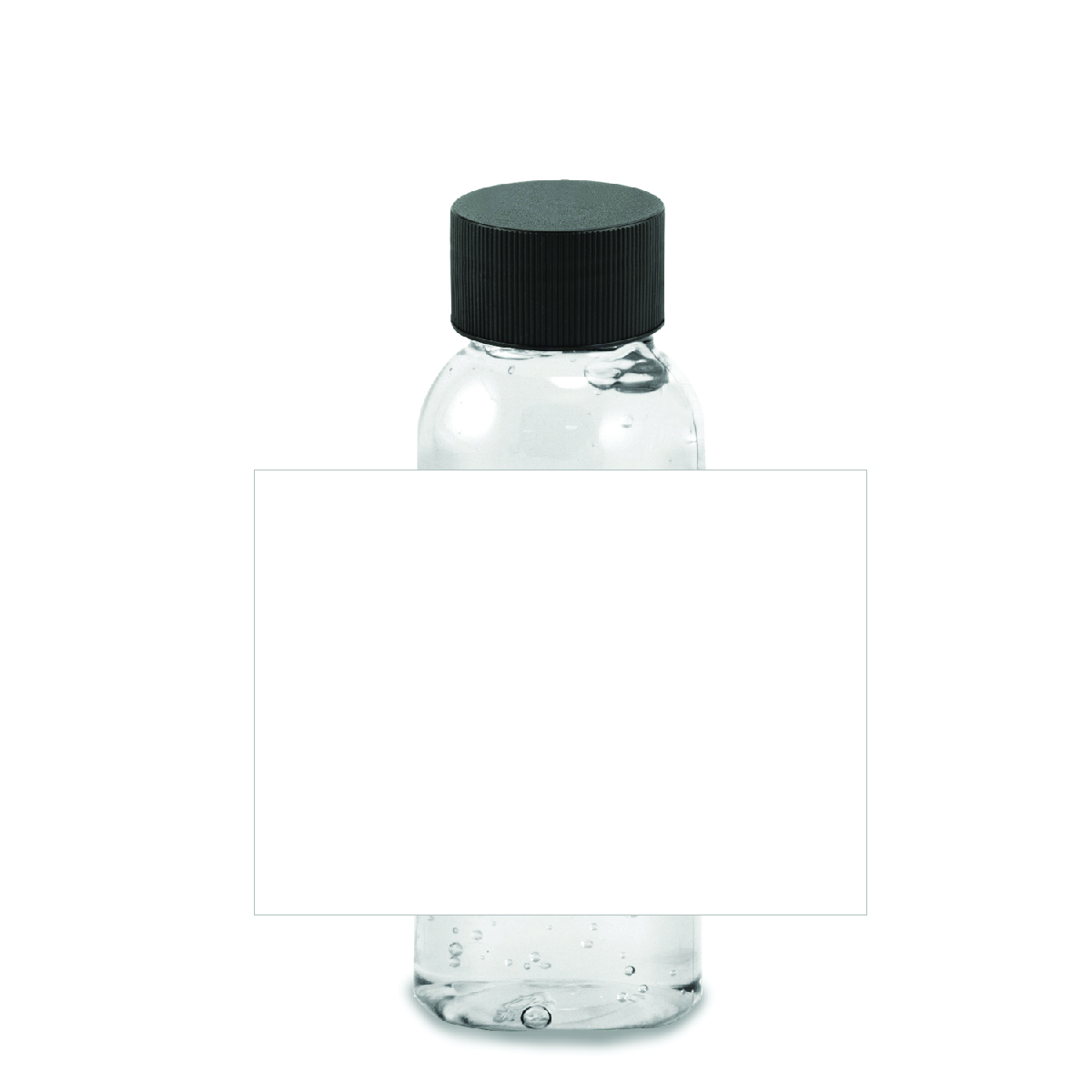 Clear Antibacterial Hand Sanitizer Round Bottle 1 oz
