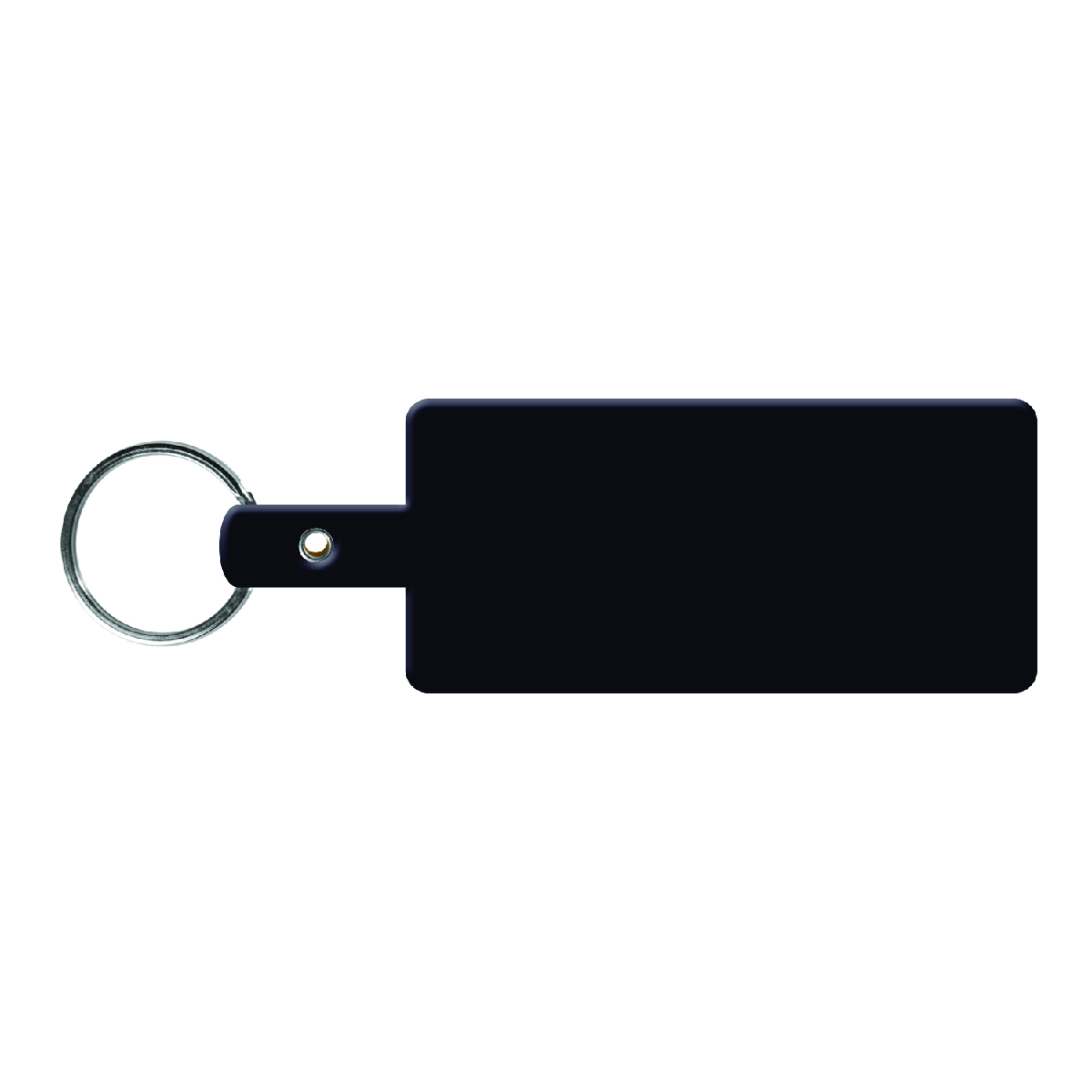 Black Rectangle Flexible Key Tag