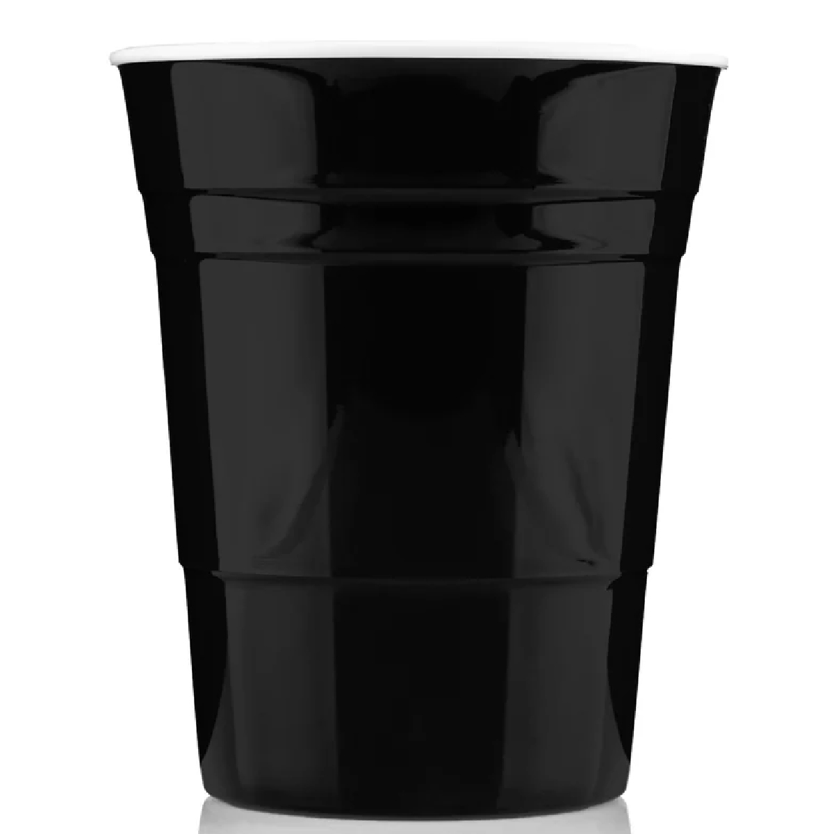 Black 16 oz Reusable Plastic Party Cup