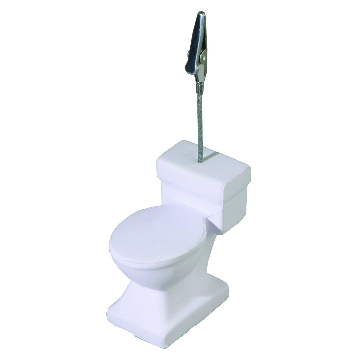White Toilet Stress Reliever Memo Holder