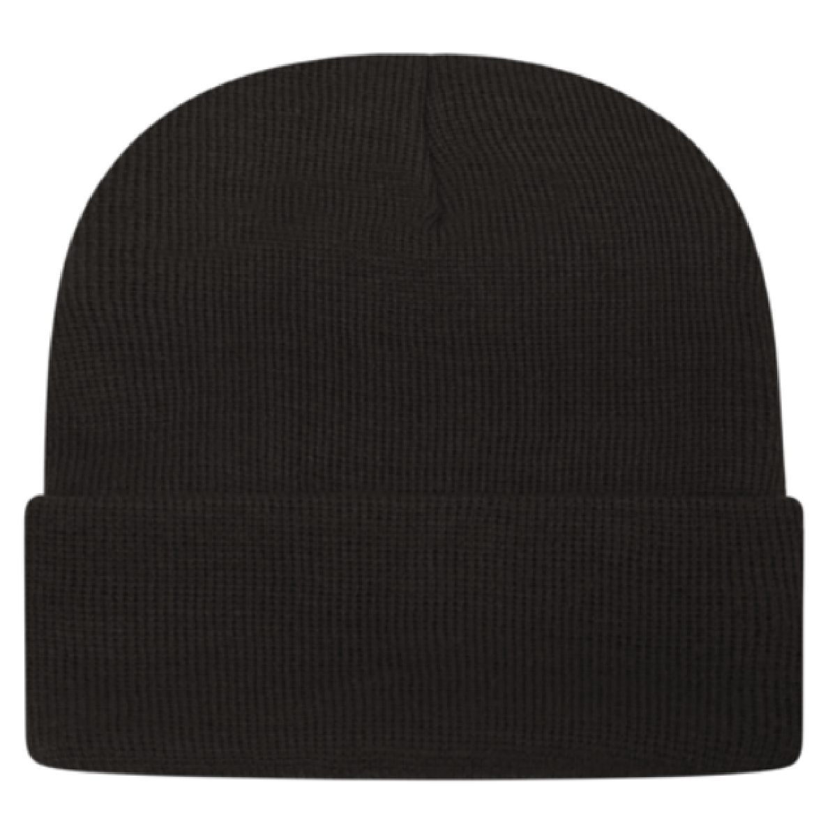 Black USA Made Sustainable Knit Cap with Cuff