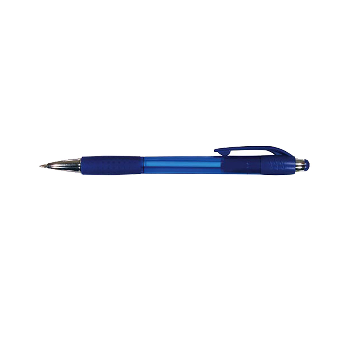 Translucent Blue Mardi Gras Grip Pen