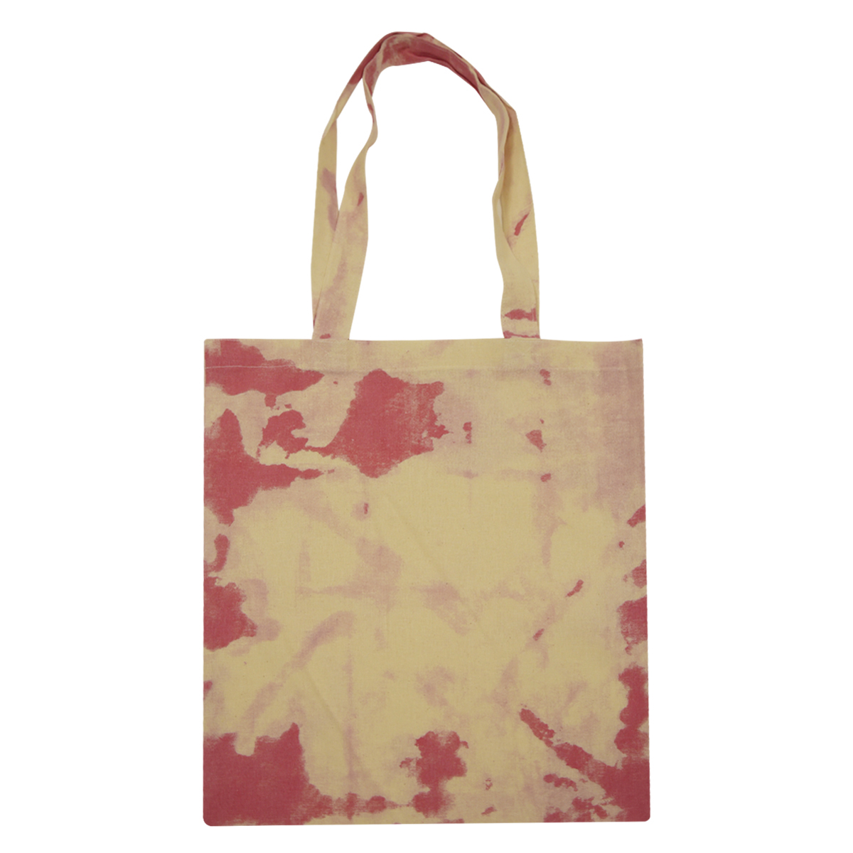 Red Cotton Candy Tie Dye Tote Bag