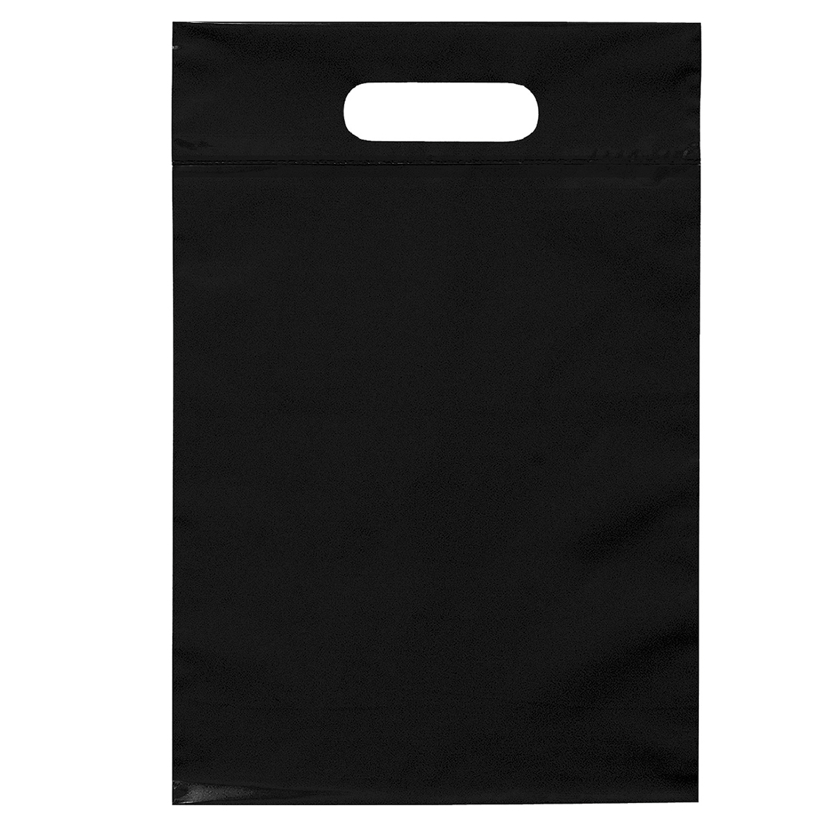 Black Die Cut Bag  (9.5"W x 14"H) 