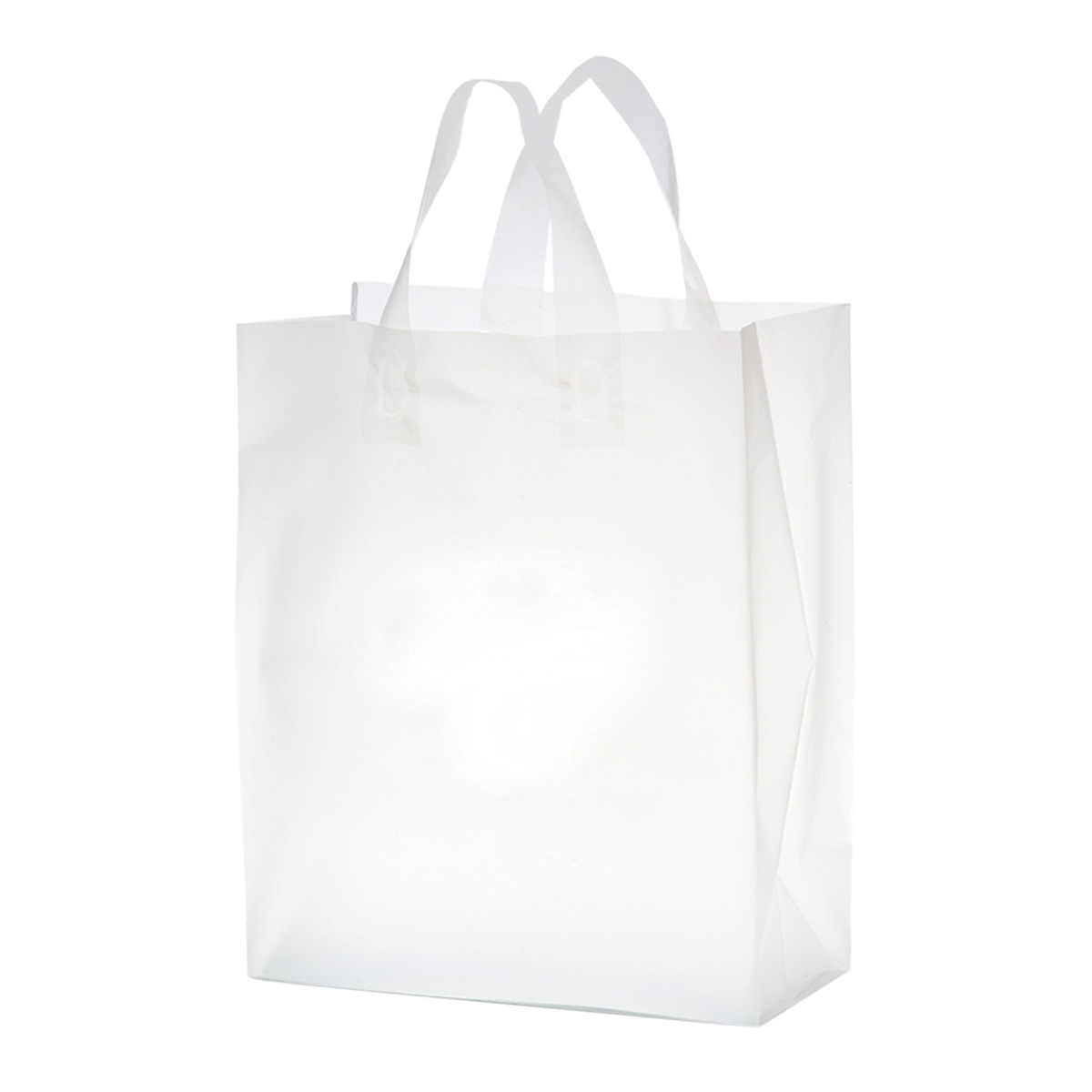 Clear Frosted Clear Frosted Shoppers (10"W x 5"G x 13"H)
