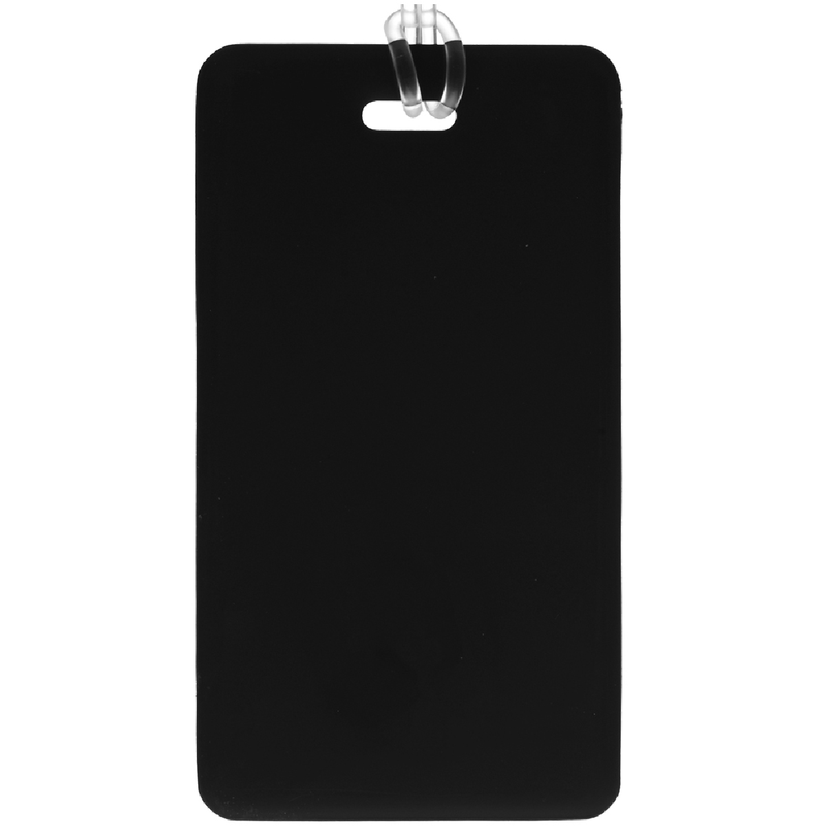 Black Bali Plastic Slip In Pocket Luggage Tag