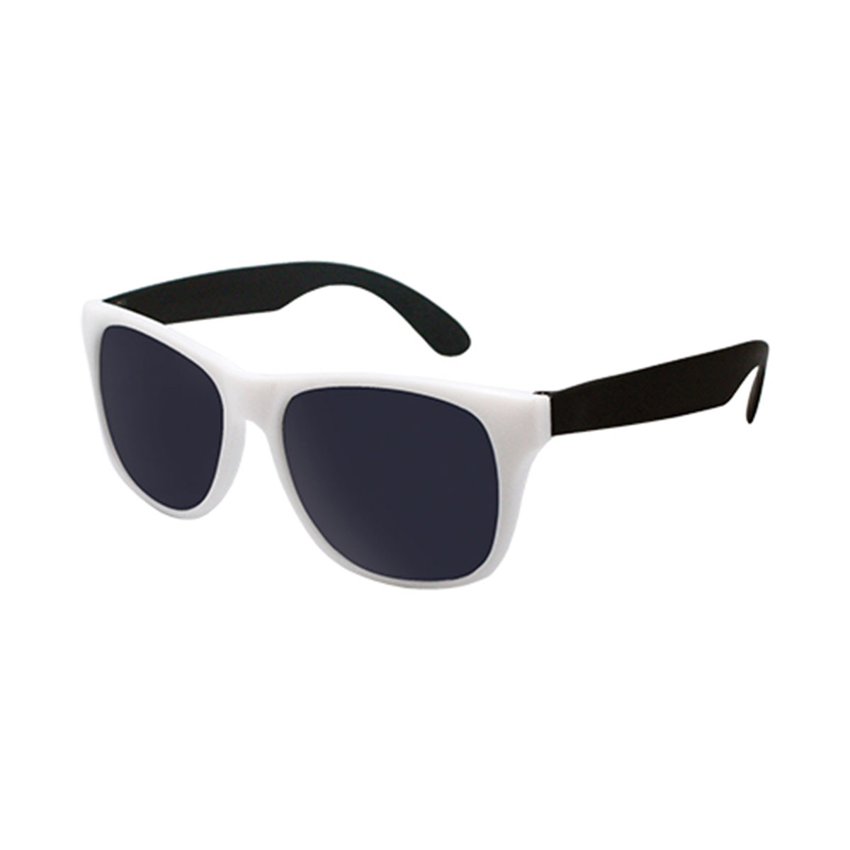 White Frame with Black White Frame Classic Sunglasses