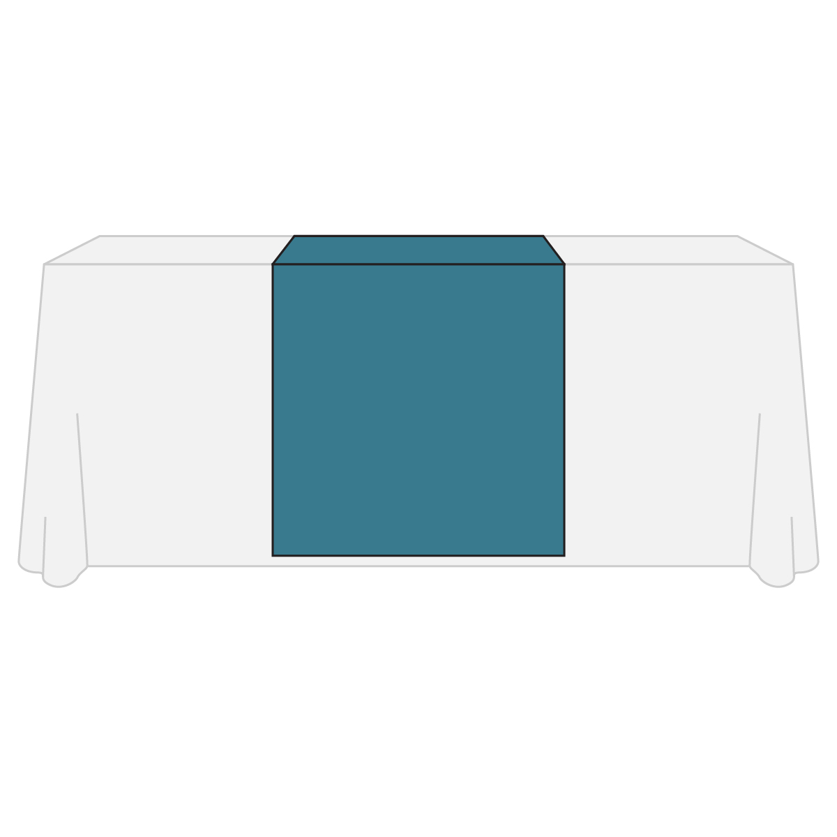 Aquamarine Standard Table Runner 28"