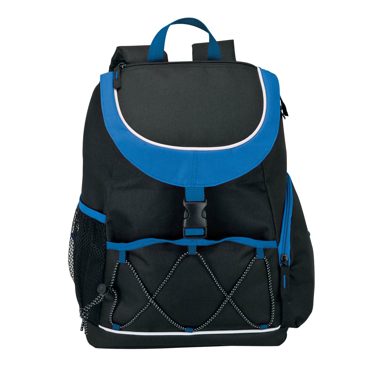 Blue PEVA Lined Backpack Cooler